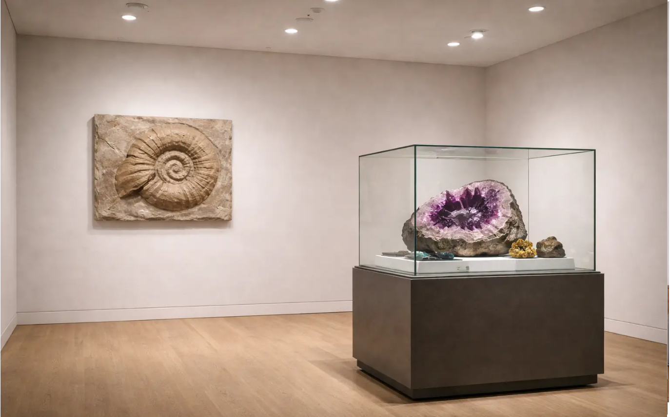 Raumansicht Fossilien - Galerie Scholz